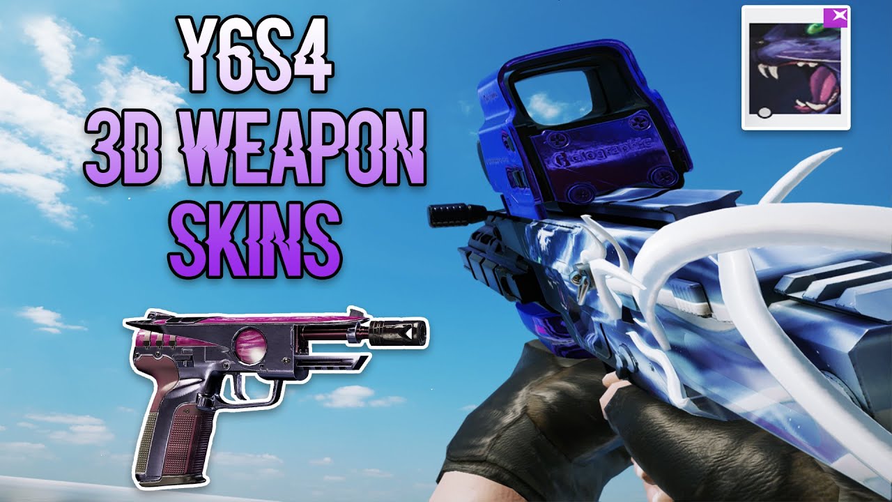 Y6S4 High Calibre All New 3D WEAPON SKINS - Battle Pass Skins, + More - Showcase IN-GAME - R6 Siege