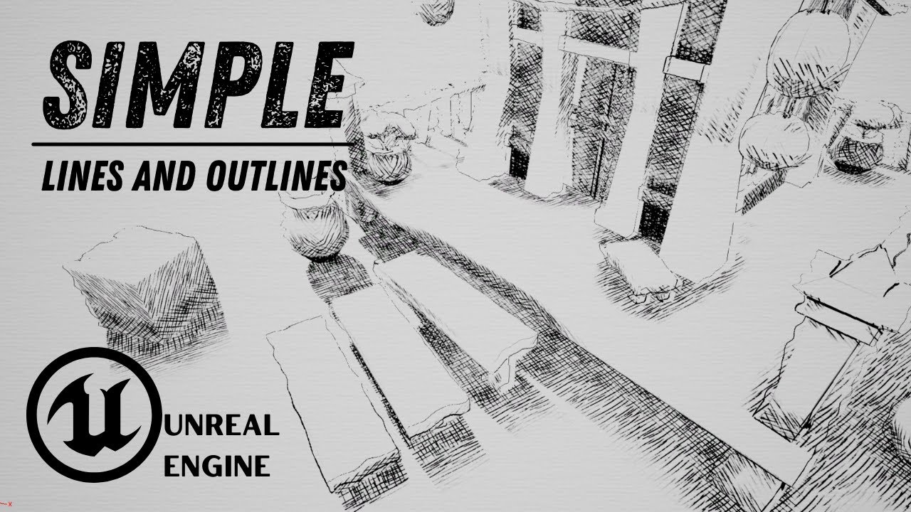 Stylized lines and outlines - Unreal Material