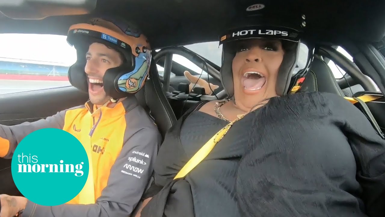 It's Lights Out: F1 Star Daniel Riccardo Takes Alison For a Spin Around Silverstone | This Morning