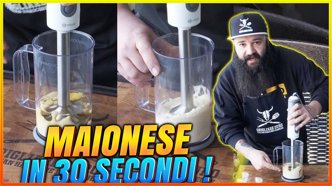 Ricetta Maionese in 30 secondi | Maionese ricetta Veloce Grigliare Duro