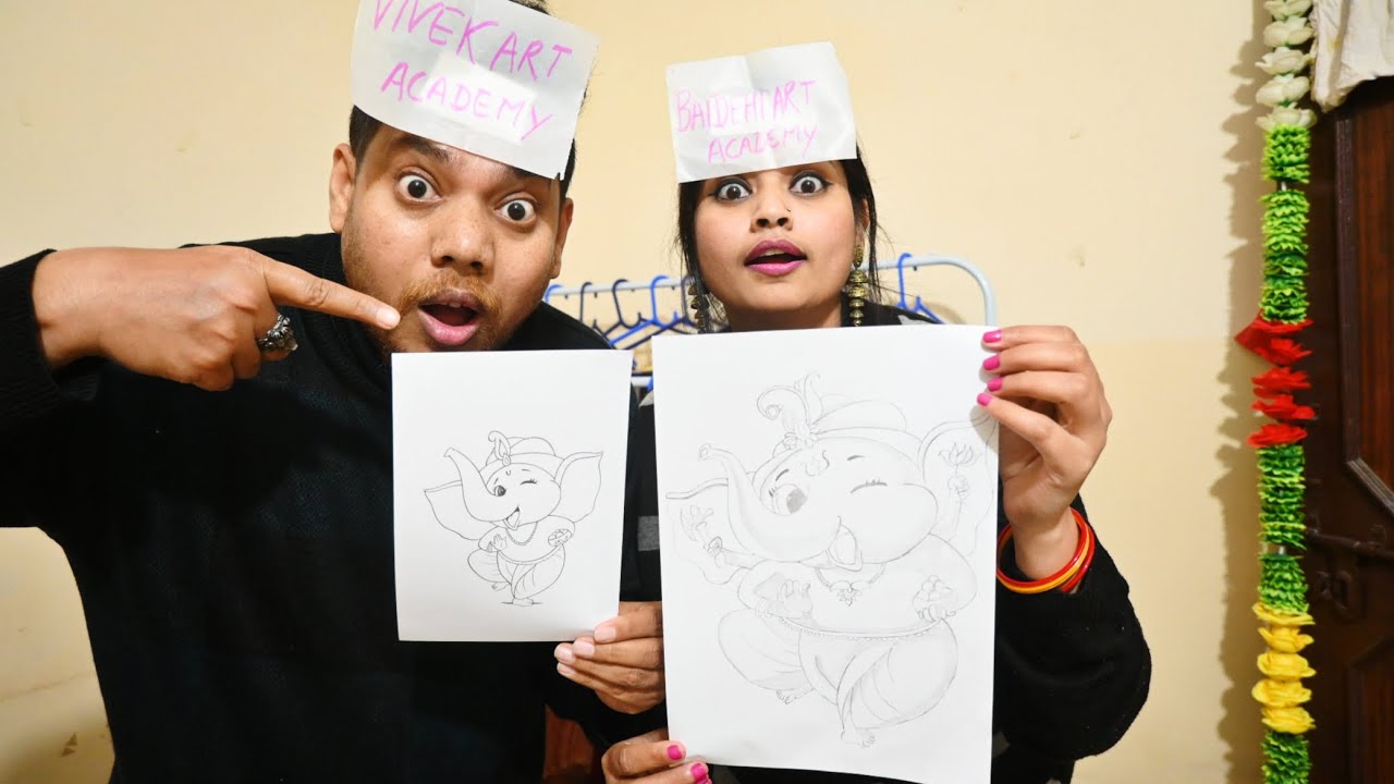 Drawing Competition Between Vivek Art Academy And Baidehi Arts Academy 😎