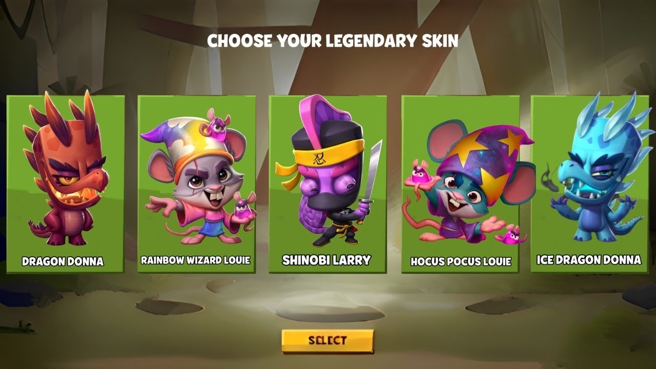 Choose Your Legendary Skin | All Legendary Skins Part 1 | Zooba