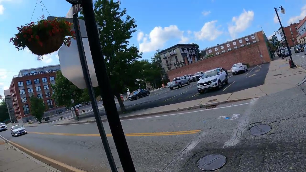 bike ride through Woonsocket, RI.
