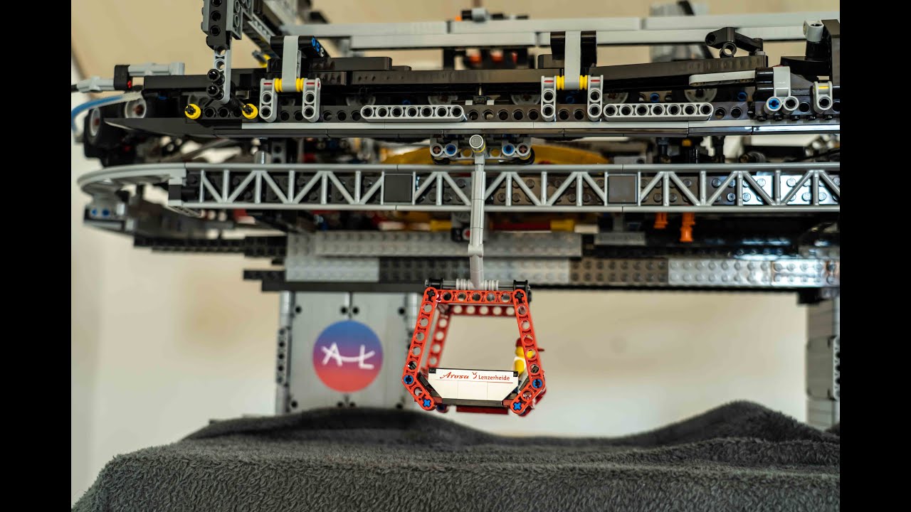 Kuppelbare Lego-Gondelbahn / Lego Technic detachable Gondola