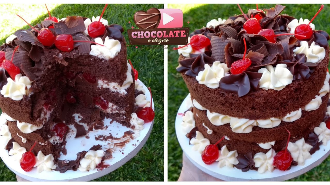 naked cake 😍 Floresta negra