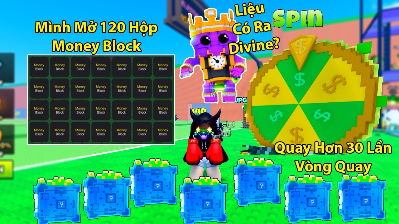 Mình Mở 120 Hộp Money Block Liệu Có Ra Brainrot Divine? Trong Escape Tsunami For Brainrots!