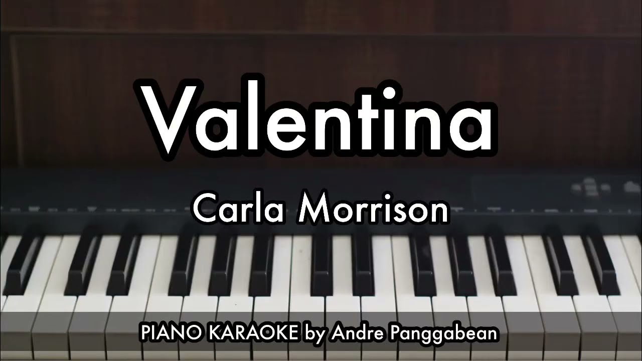 Valentina (letra) - Carla Morrison | Piano Karaoke by Andre Panggabean