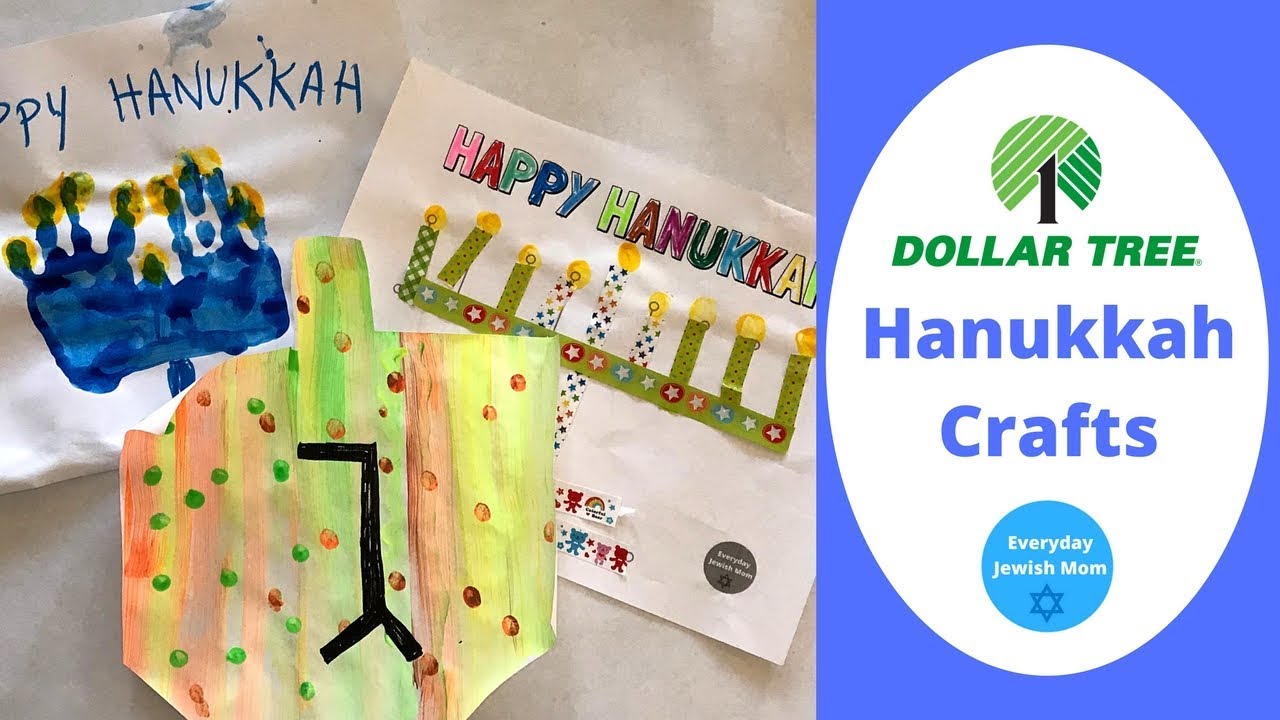 Dollar Tree Hanukkah Crafts / DIY Chanukah / Preschool Projects