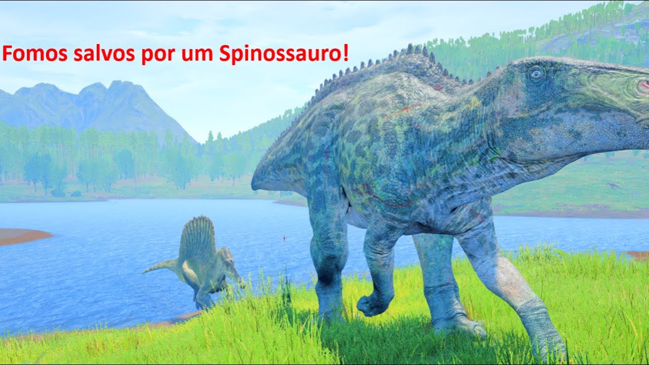 The Isle. Fomos salvos por um Spinossauro (Gameplay de Shant)