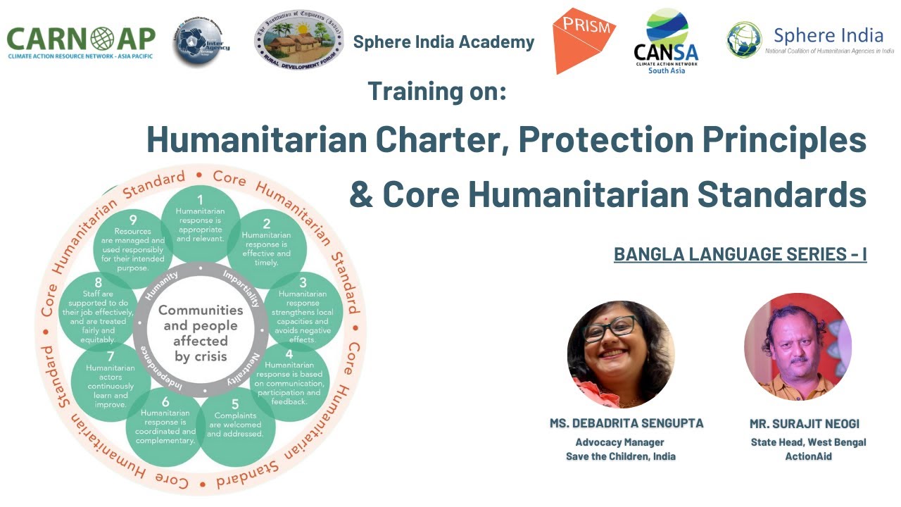 Humanitarian Charter, Protection Principles & Core Humanitarian Standards | Bangla Series