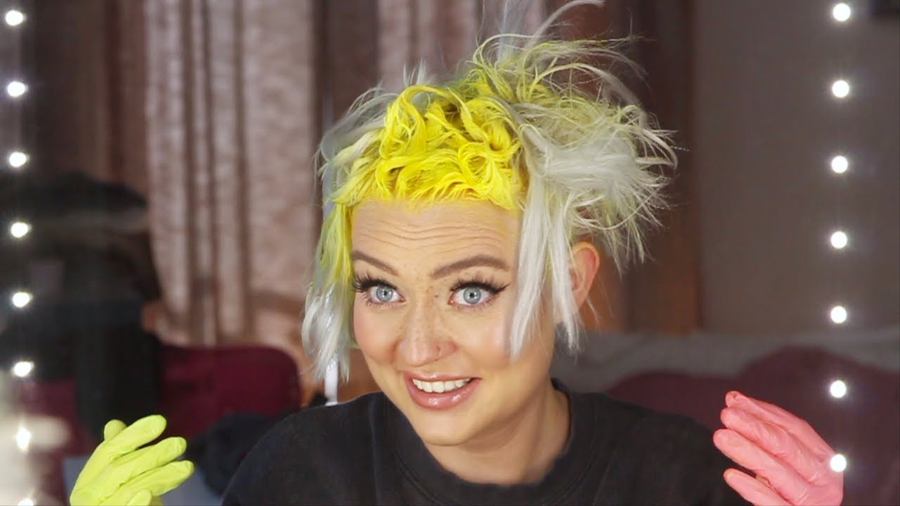 dying my hair NEON YELLOW and becoming the highlight of your life