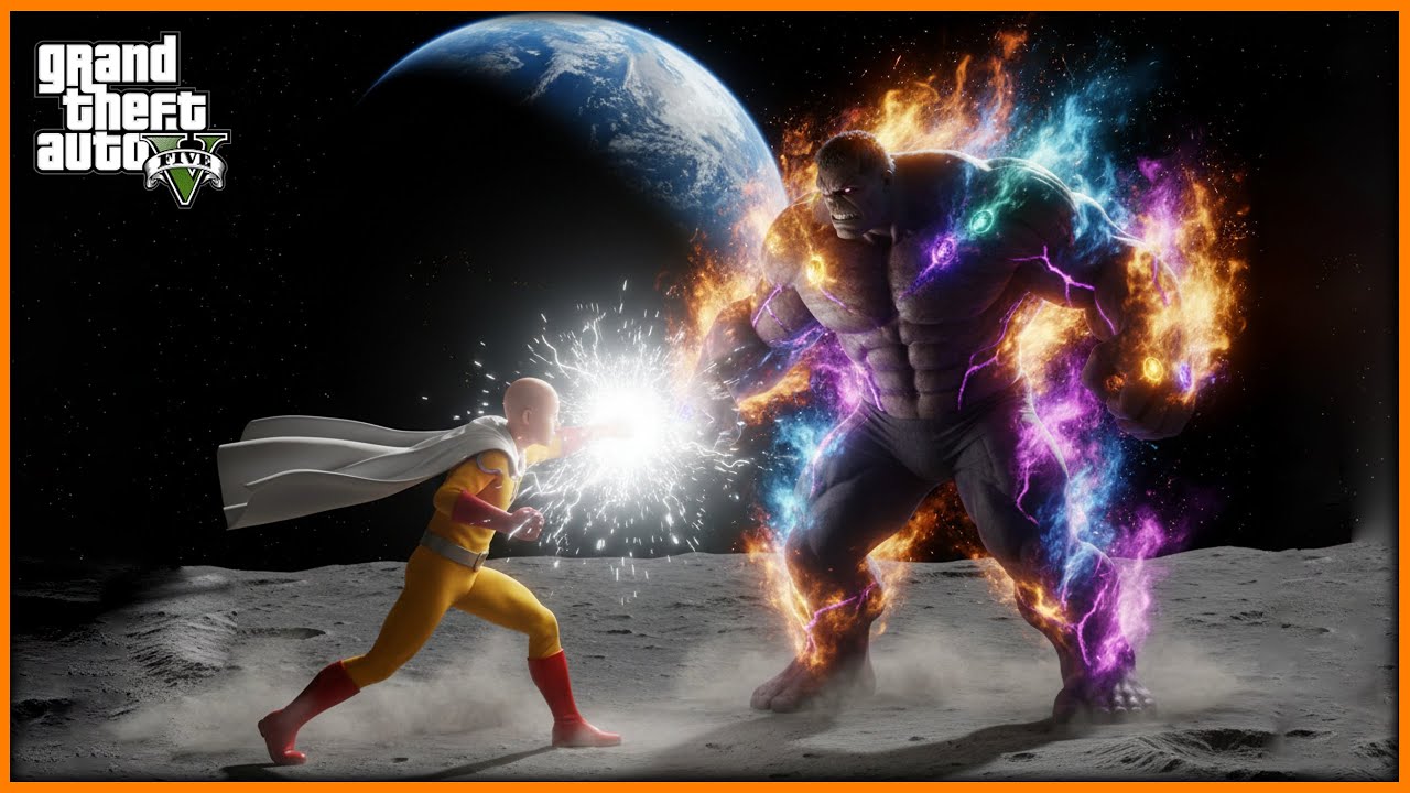 Saitama VS Infinity Hulk 🔥 One Punch Man vs Hulk of Infinite Power | GTA 5 Mods | Kh&ocirc;i Michael