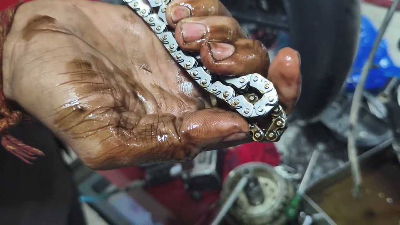 Royal Enfield timing chain replacement progress