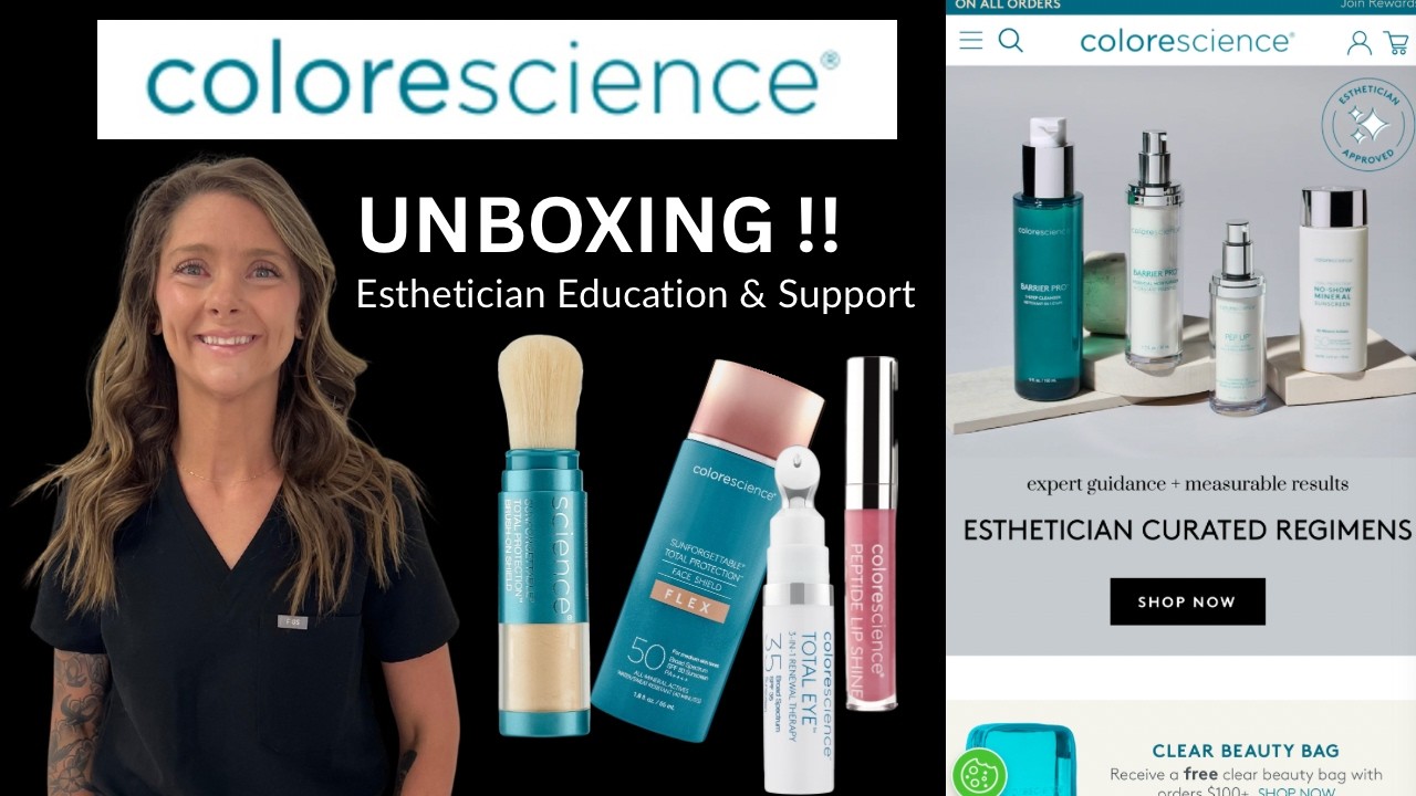 HUGE Colorescience Unboxing! My First Order as a Solo Aesthetician