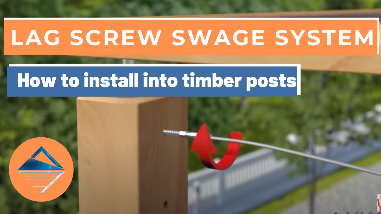 How To Install Wire Balustrade - Lag Screw Swage System