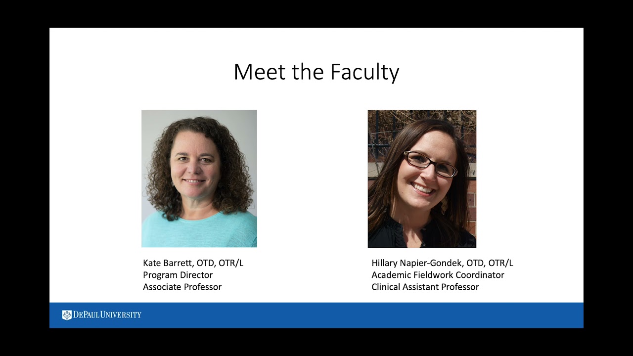 The Occupational Therapy Program at DePaul University