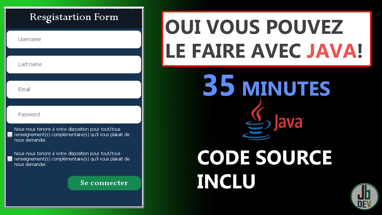 COMMENT : Personnaliser un formulaire de connexion en Java