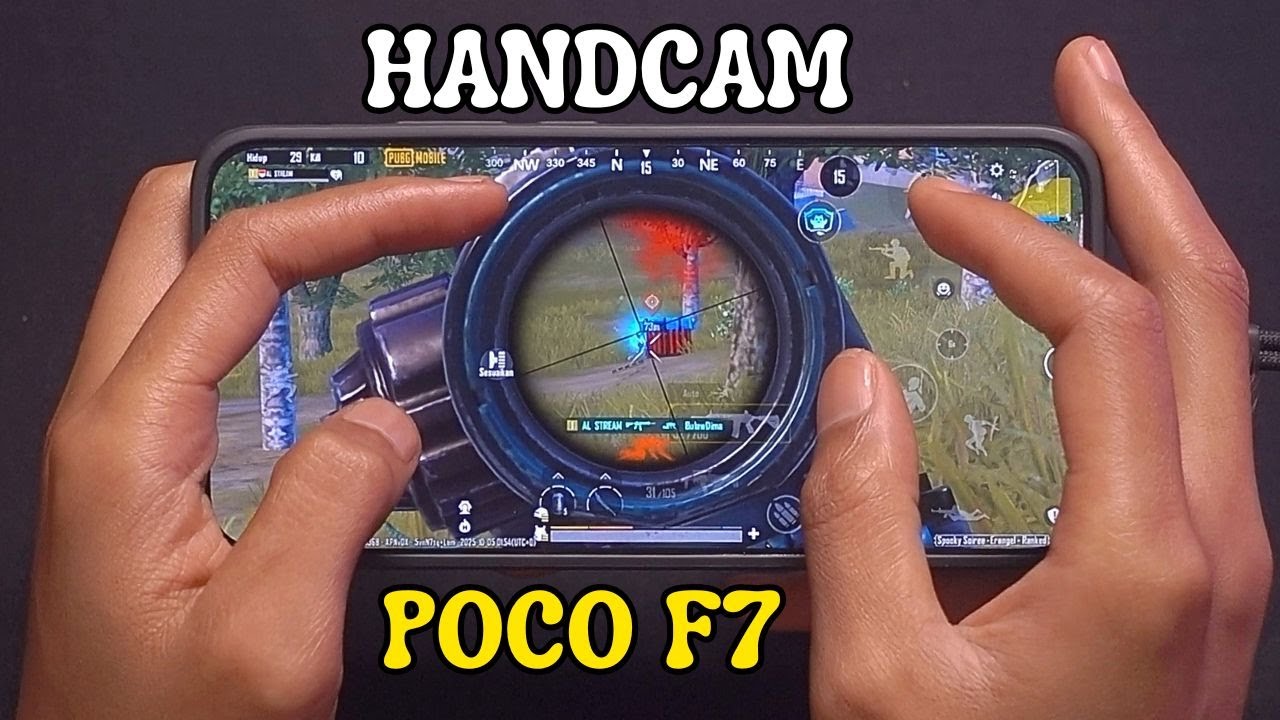 Best Zero Recoil Handcam | Poco F7 Tes PUBG Mobile