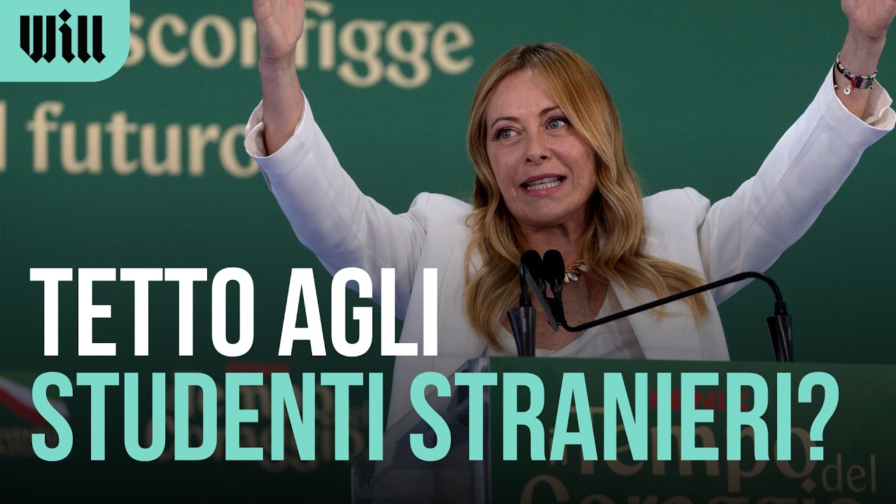MELONI annuncia TETTO MASSIMO agli STUDENTI STRANIERI a SCUOLA | The Essential
