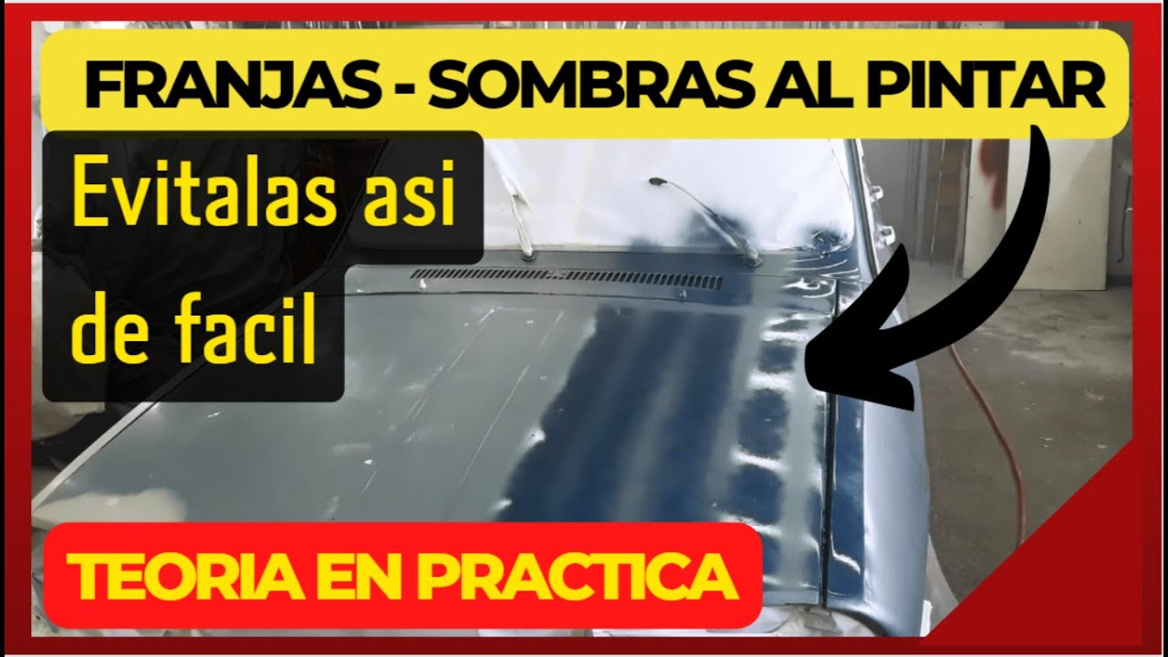 Me Quedan Manchas, Franjas o Sombras en la pintura. Como Regular/Calibrar Soplete para Evitar nubes
