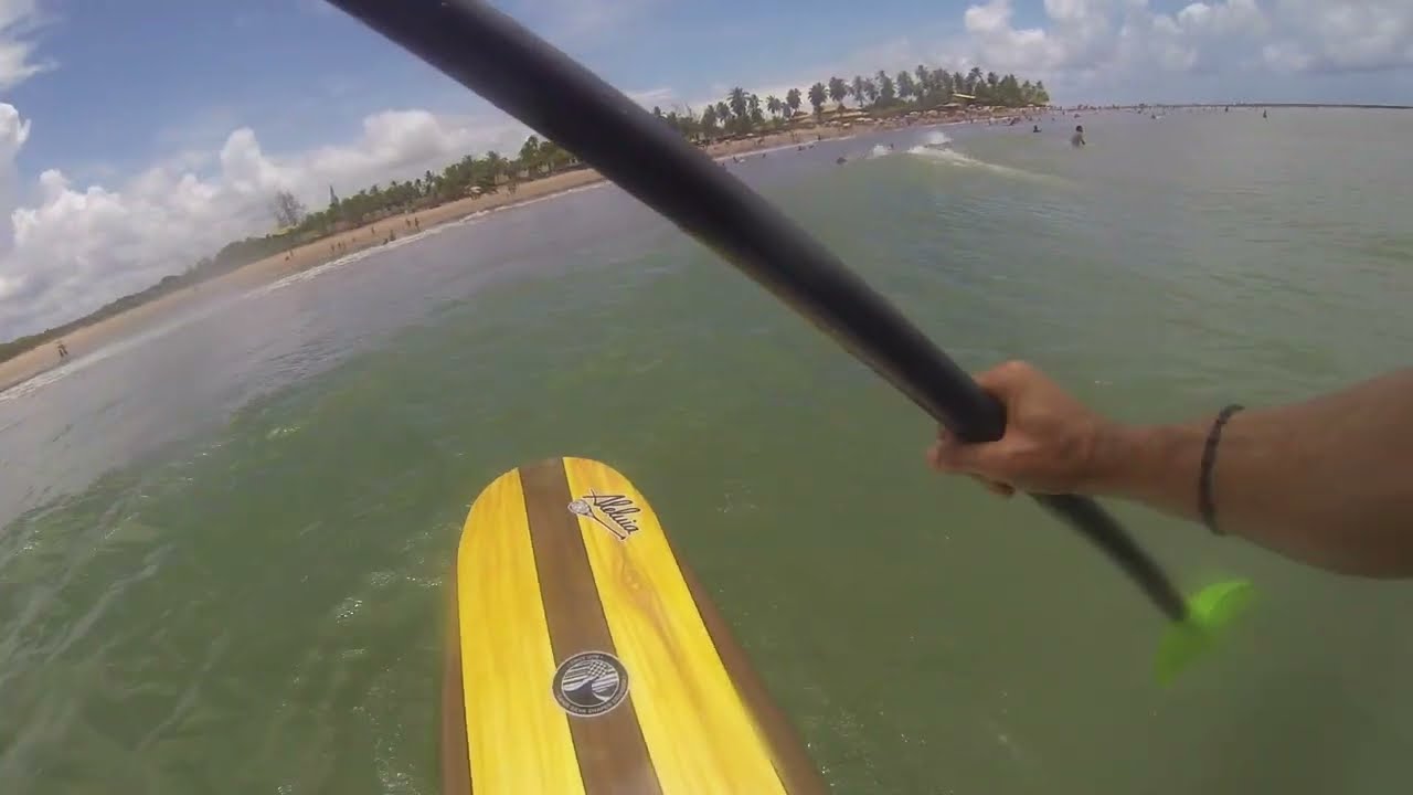 POV SUP Go Pro Surf Session 12' ft Stand Up Paddle - Itacimirim - BRASIL