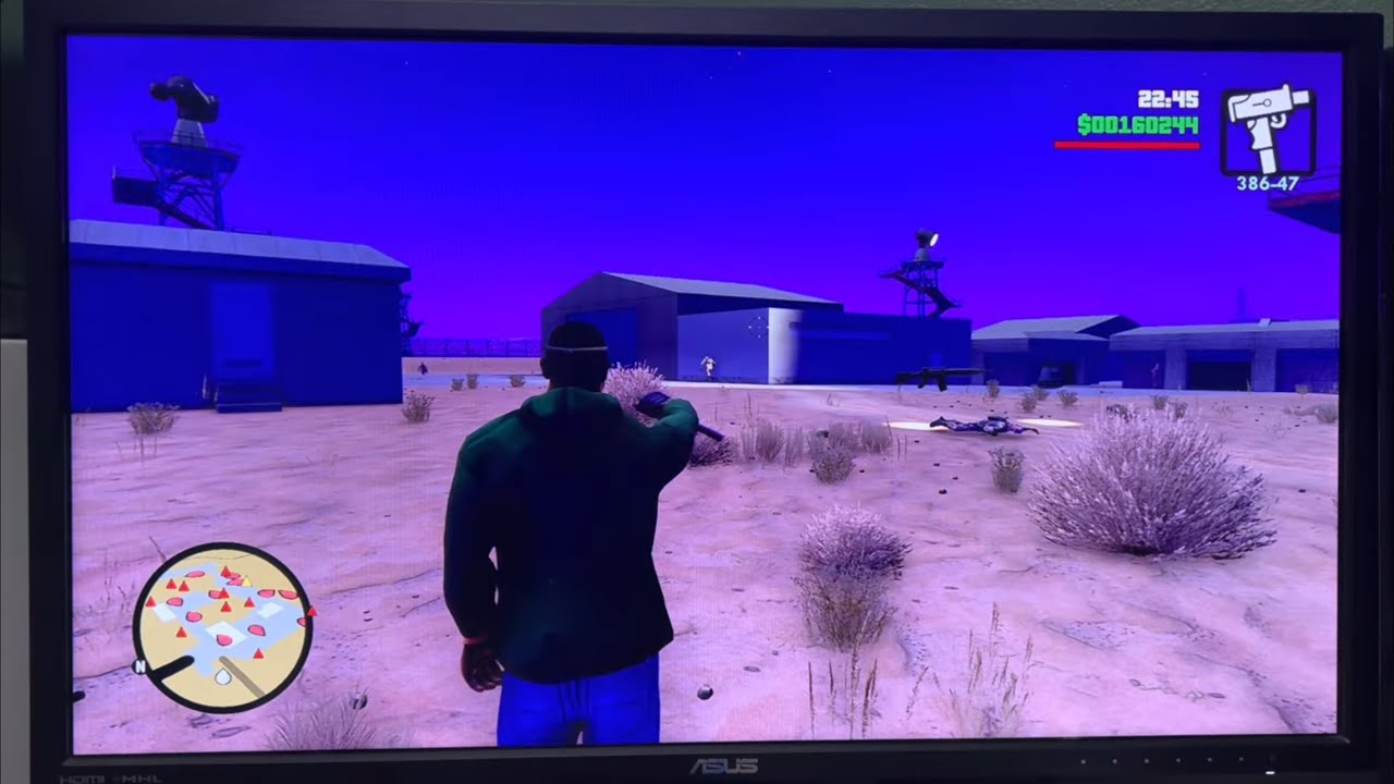 Doing Black Project Area 69 Mission while playing GTA San Andreas Definitive Edition on my PS4 Slim 