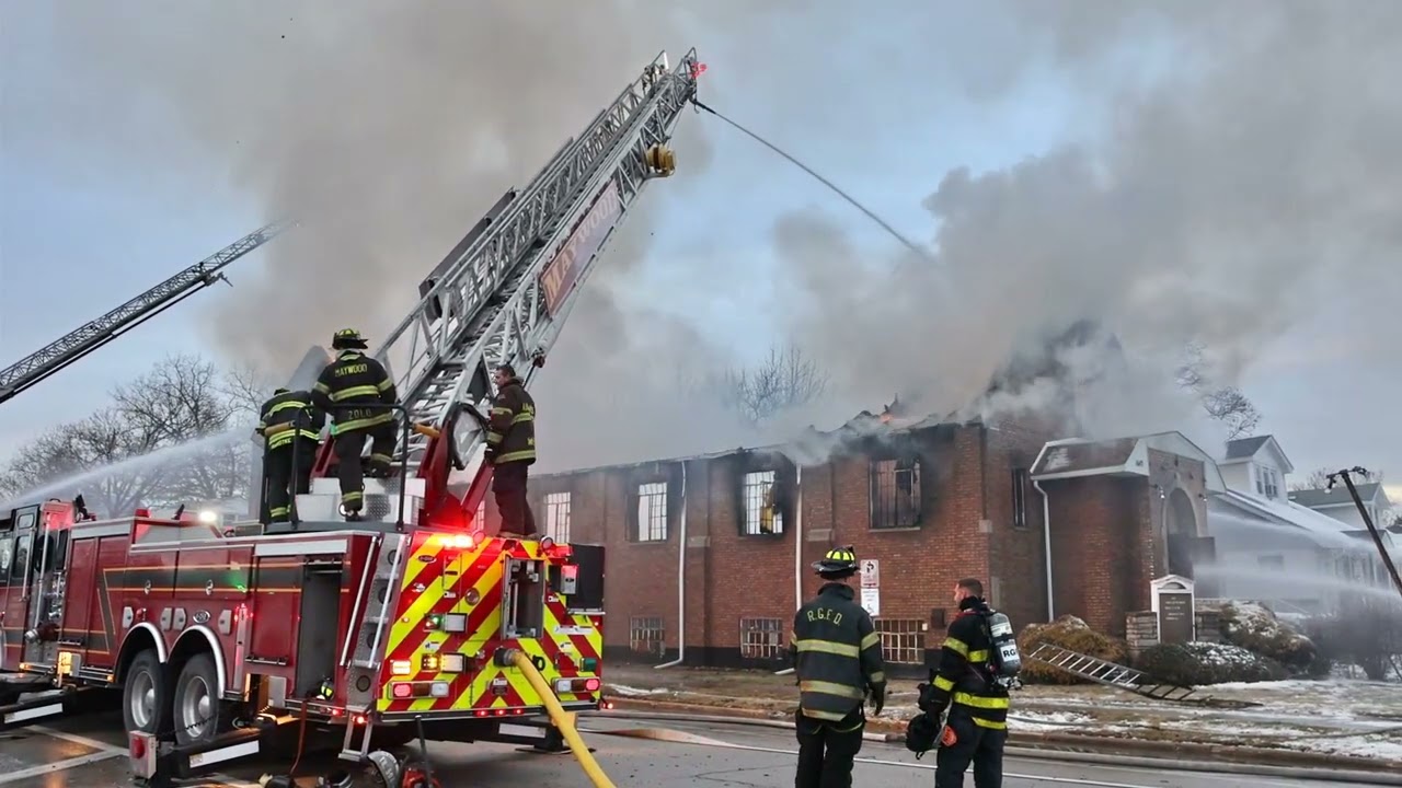 Maywood IL 3rd alarm church fire