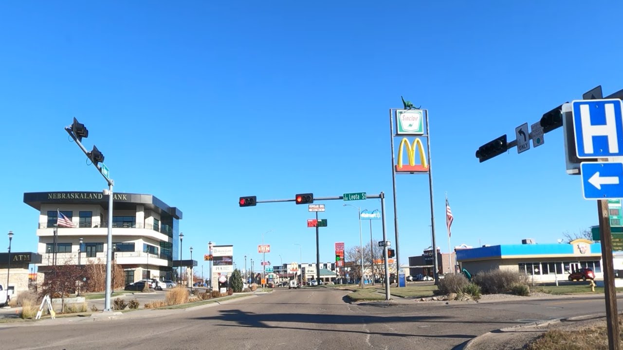 Drive in North Platte , Nebraska- United States [4k]