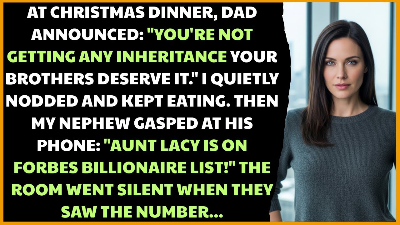 At Christmas Dinner, Dad Said 
