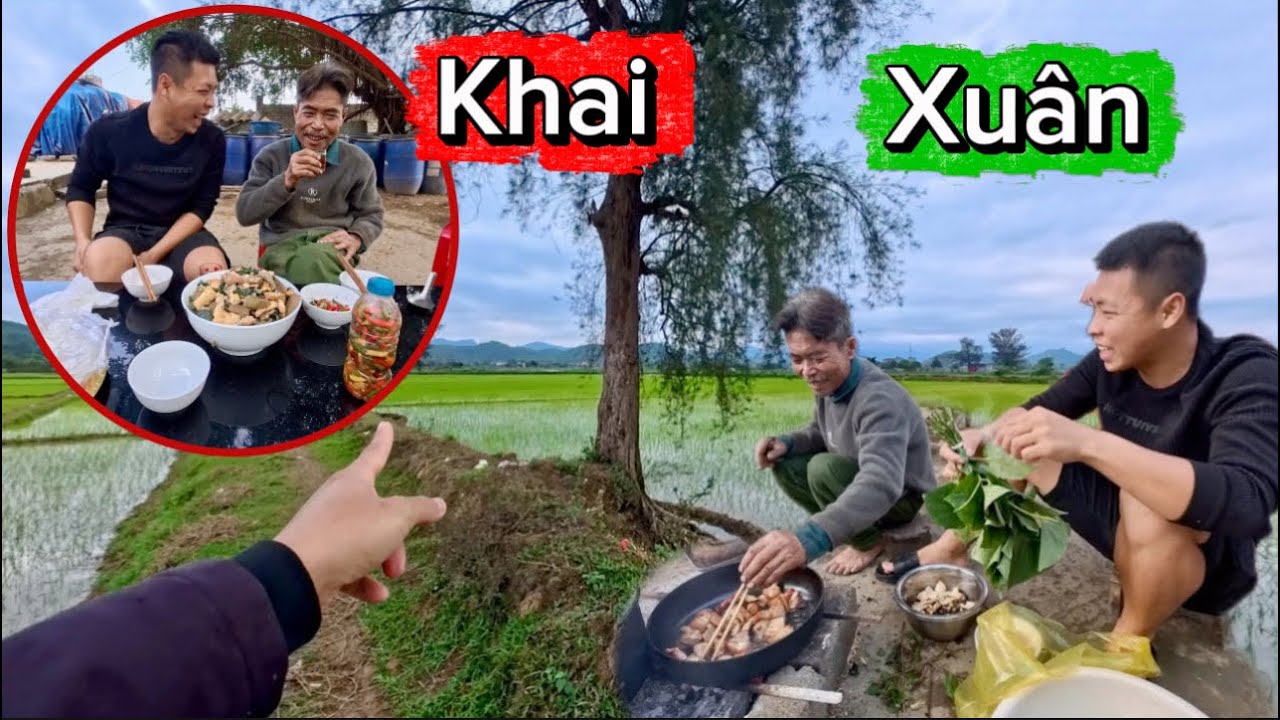 Ra Đồng Ngày Đầu Năm Và Nồi Ốc Om Chuối Đậu Tuyệt Vời Ngày Đầu Năm Mới | HUY ANH TV