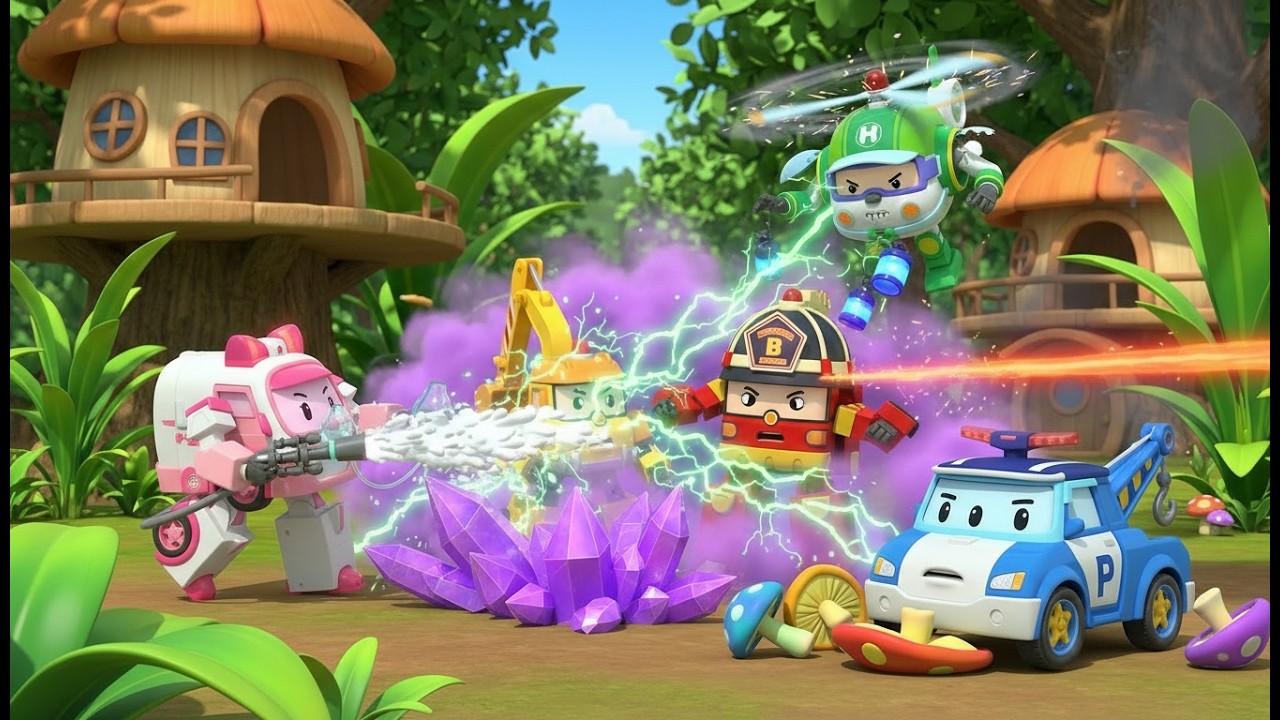 Giant Spore Cloud Rescue! 🌲 Forest Safety Tips & STEM Learning for Kids | Robocar POLI TV