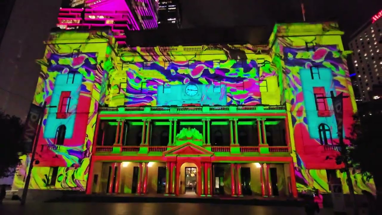 Vivid Sydney 2025 - Customs House, Circular Quay, 4K 60fps, 30 May 2025