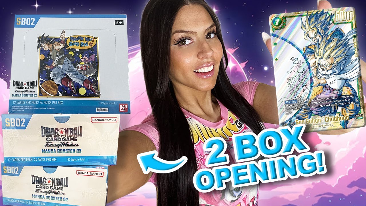 Двойная распаковка Manga Booster 2! | Dragon Ball Super Card Game | SB02