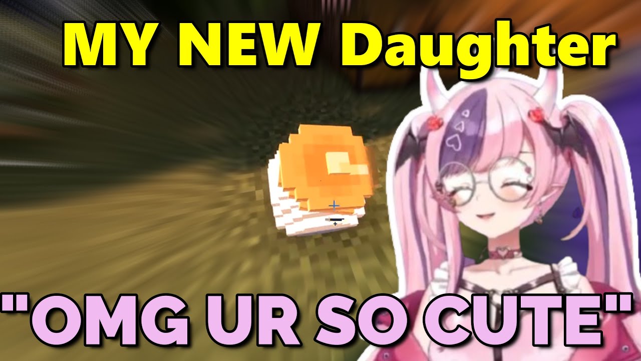Mouse Meets her Egg for THE FIRST TIME on QSMP Minecraft