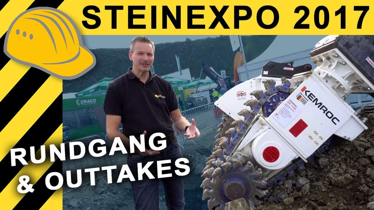 Dicke Dinger im Steinbruch - Steinexpo Rundgang