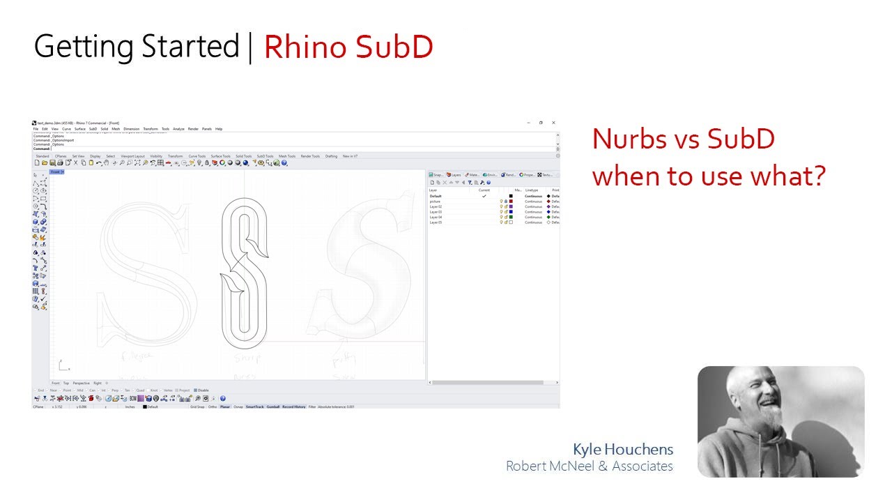 Getting Started Rhino 7 - when to use NURBS vs. SubD
