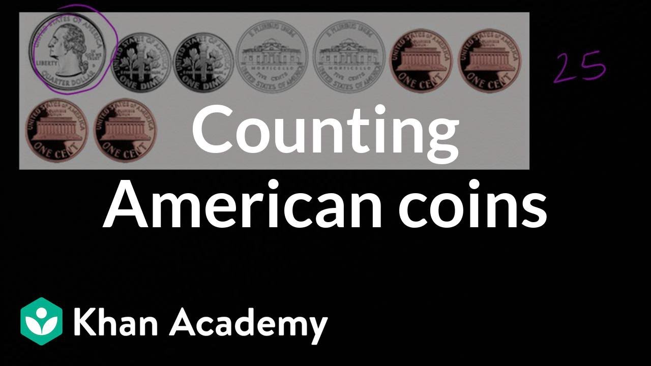 Counting American coins | Measurement and data | Early Math | Khan Academy