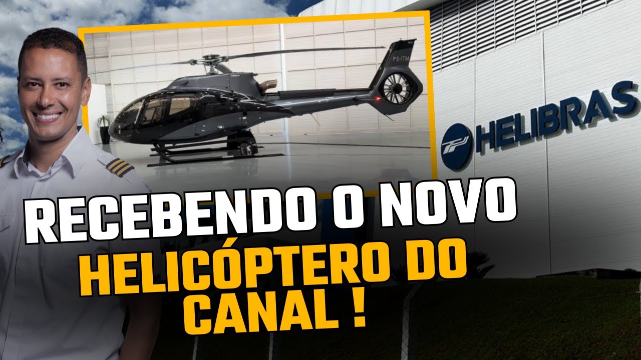 Novo Helicóptero! Recebendo da Helibras um Airbus H130! Como é a entrega de um helicóptero?🚁
