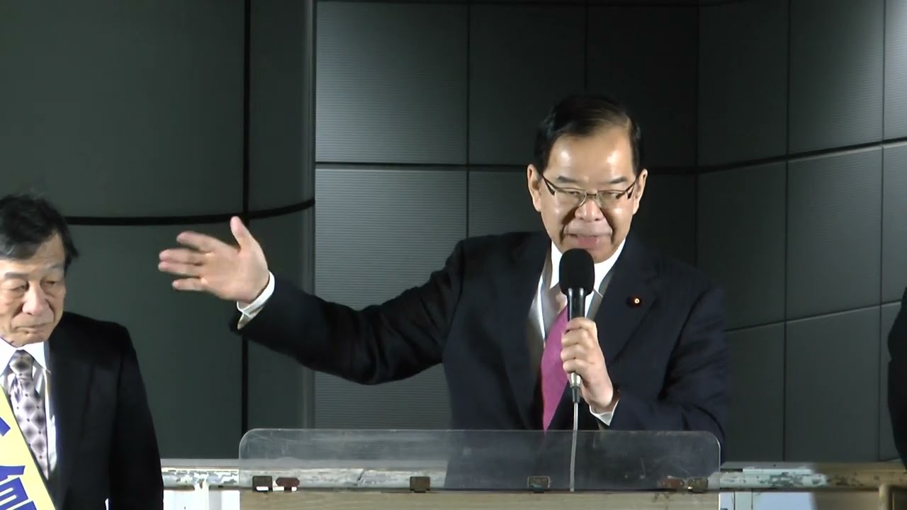 2025年3月13日（木）午後6時からJR船橋駅南口で訴える志位和夫党議長・衆議院議員。
