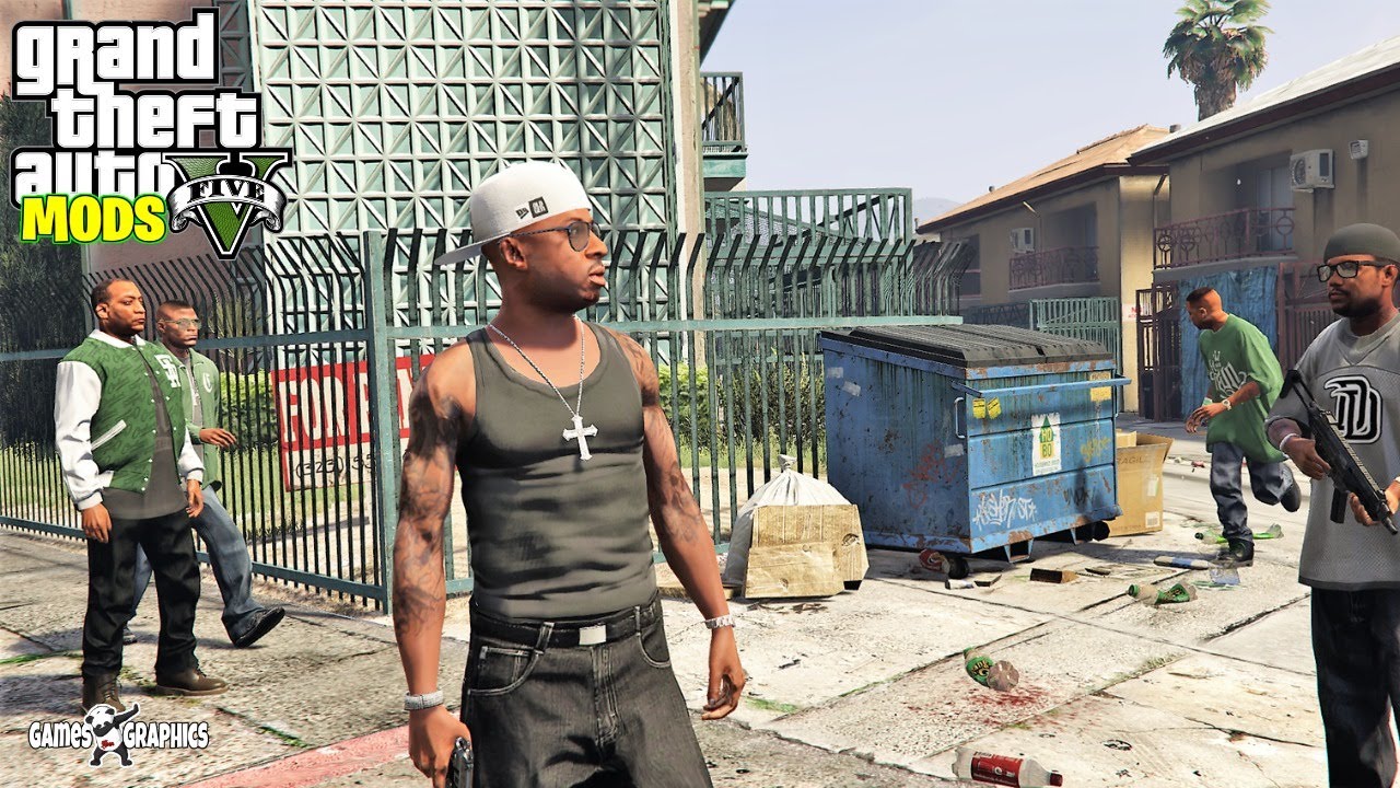 GTA 5 JOINING A GANG (DAY #1) FAMILIES