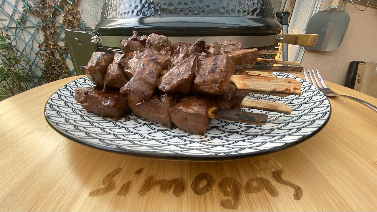 Brochette de coeur de veau comme à Tahiti