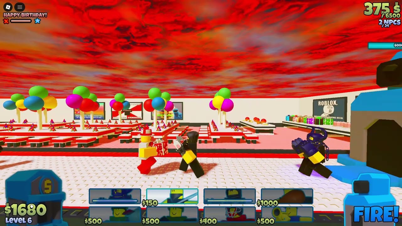 Roblox The battle bricks beating subchapter Birthday bash