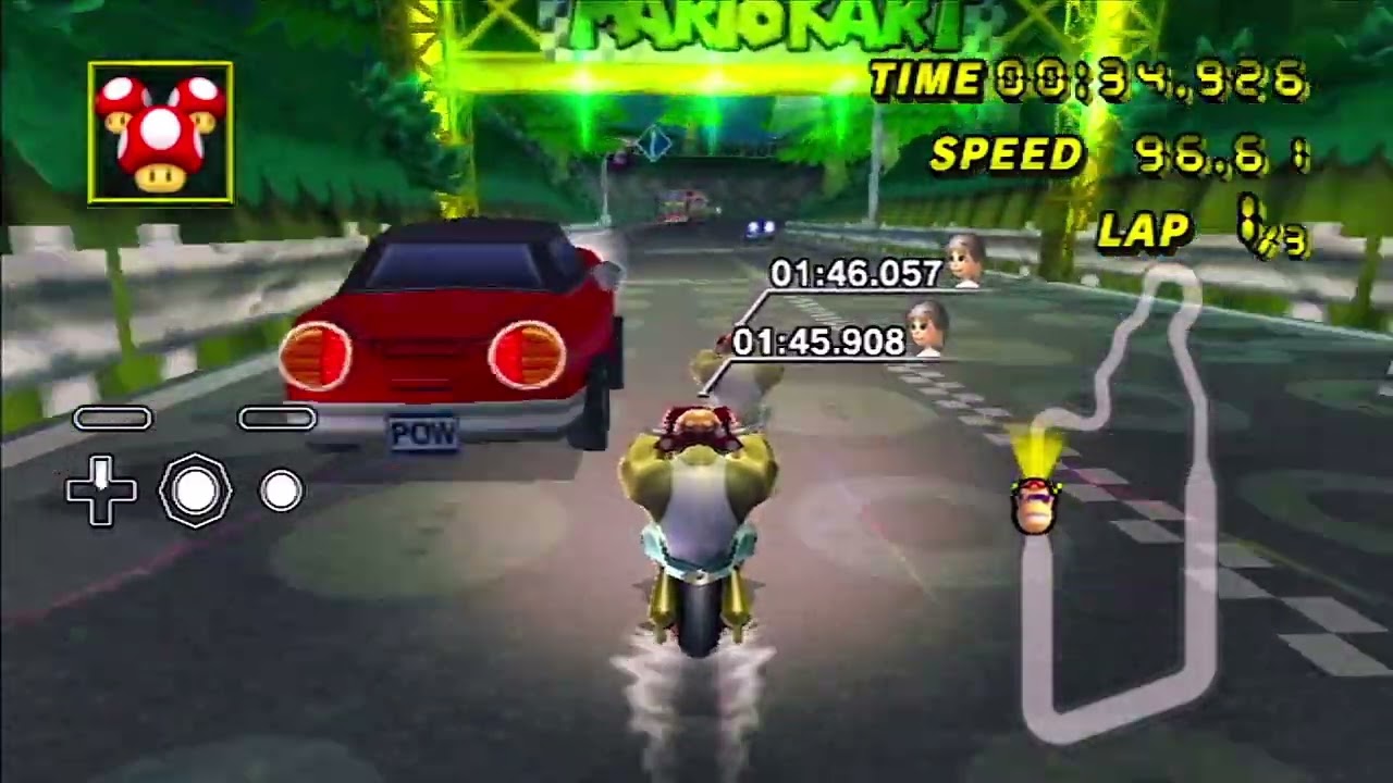 【マリオカートWii/MKW】ムーンリッジ&ハイウェイ/Moonview Highway 1:45.908