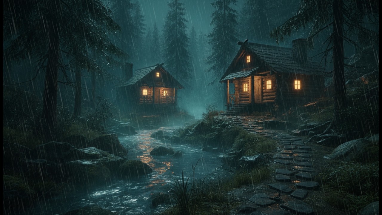 Rain Sounds for Sleeping 😴 Heavy Rain Sounds for Sleep, Stress Relief & Calm Nervous System Support