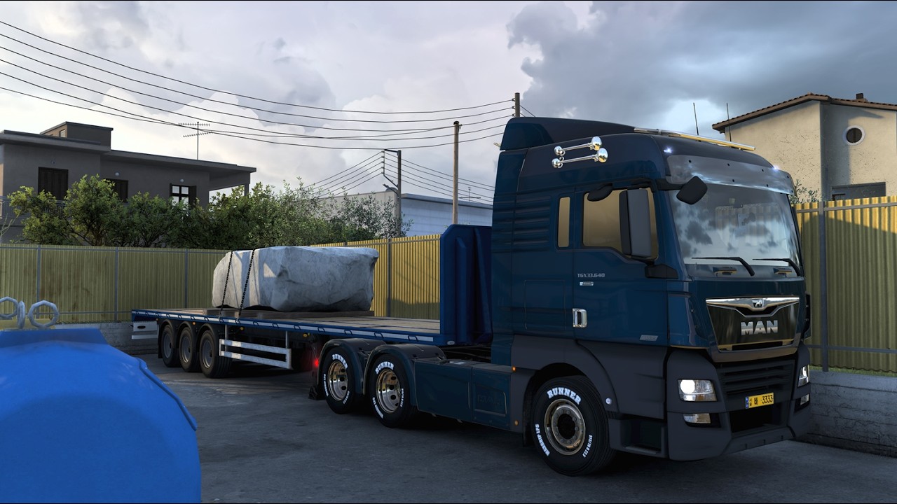 🚚[유로트럭2,ETS2] IR 게임플레이,  MAN, 그리스 , SNOWYMOON V2.