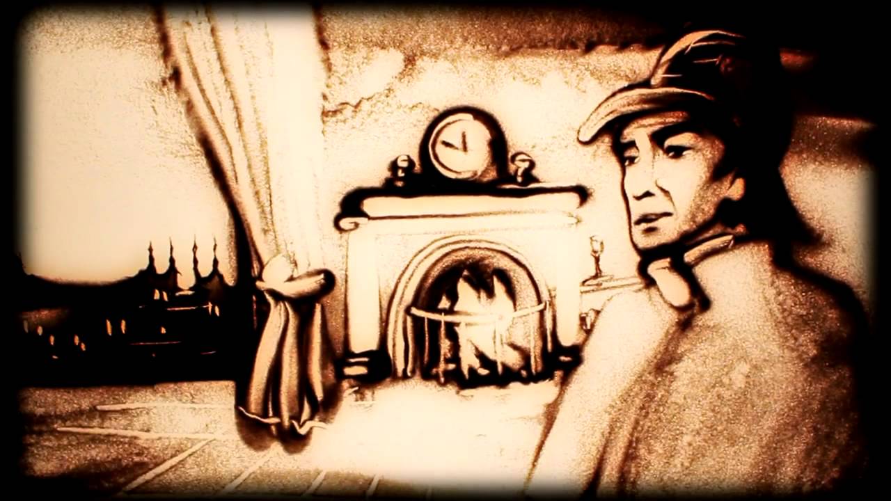 Malowanie Piaskiem (Piaskowe Animacje):Sand Art  - SHERLOCK HOLMES