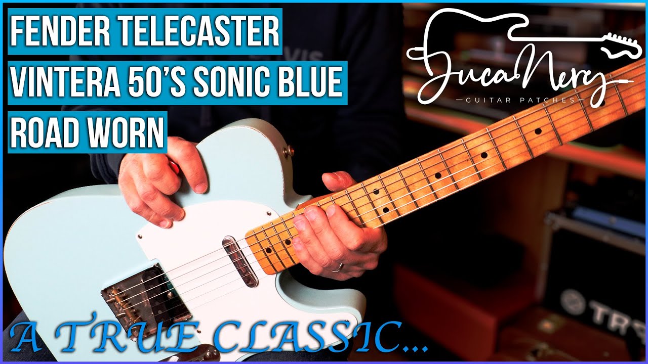 FENDER TELECASTER VINTERA ROAD WORN 50'S SONIC BLUE - A True Classic