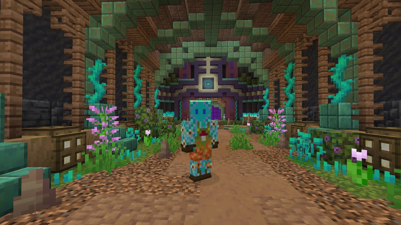 Working on Etho's Hermitcraft Season 9 Base Episode 1