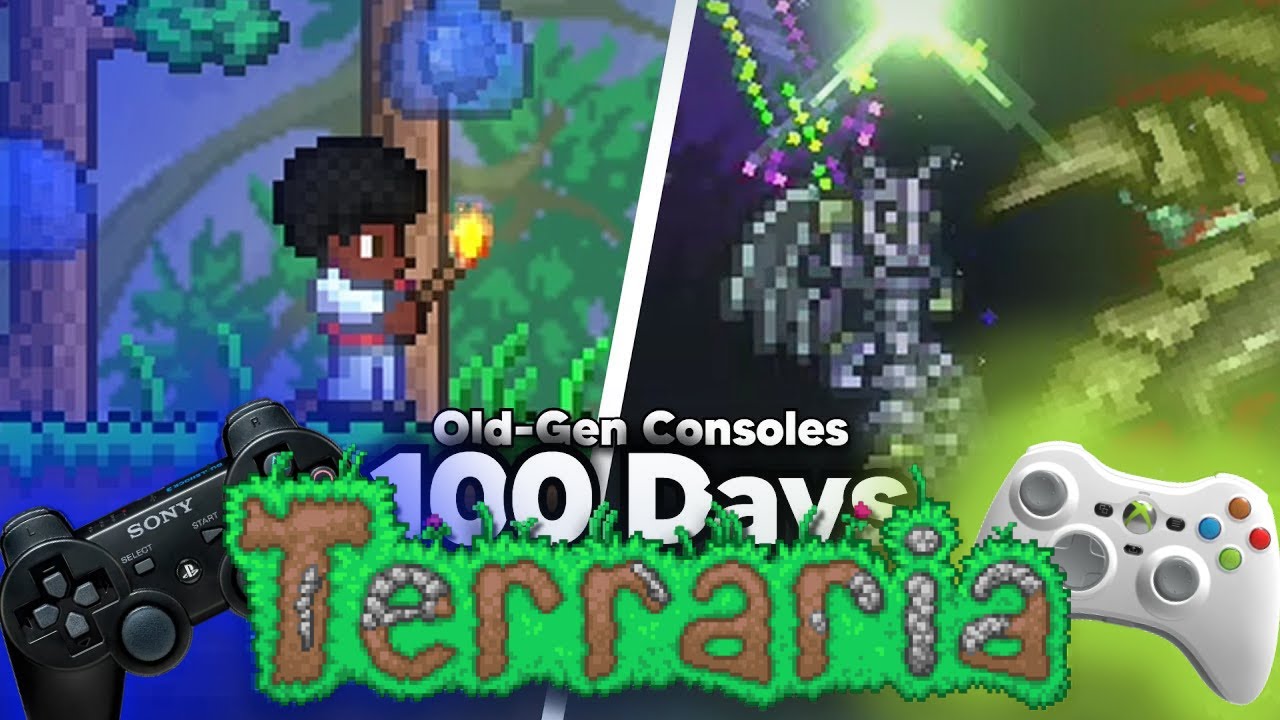 I Spent 100 Days in Terraria Xbox 360/PS3 Version