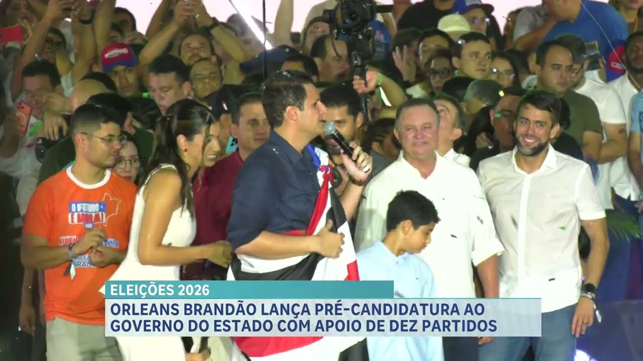Orleans Brandão lança pré-candidatura ao Governo do Maranhão com apoio de dez partidos